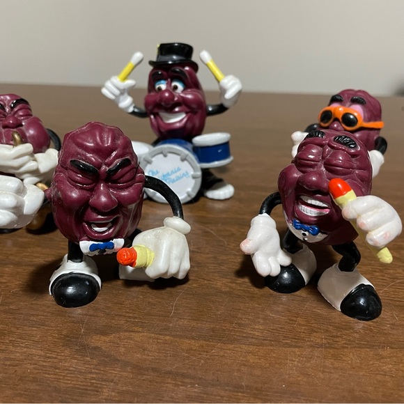Vintage California Raisins 3" PVC Figures 1980s Calrab Applause, Lot of 8 - Picture 3 of 9